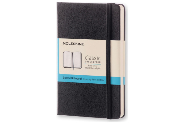 MOLESKINE Notizbuch Classic HC Pocket 272895285 schwarz, dots 192 Blatt