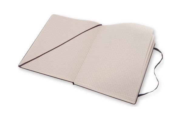 MOLESKINE Notizbuch Classic HC XL 272895292 schwarz, kariert 5mm 192 Blatt – Bild 2
