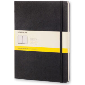 MOLESKINE Notizbuch Classic HC XL 272895292 schwarz, kariert 5mm 192 Blatt