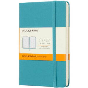 MOLESKINE Notizbuch Classic HC Pocket 341715246 liniert,HC,Riff Blau
