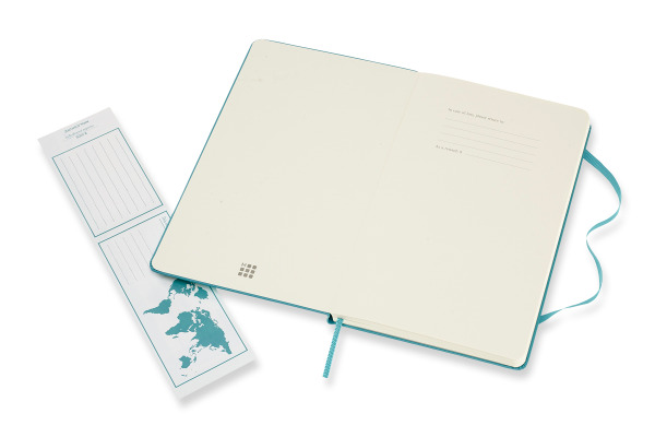MOLESKINE Notizbuch Classic HC Large 341715383 riff blau, blanco 240 Blatt – Bild 3