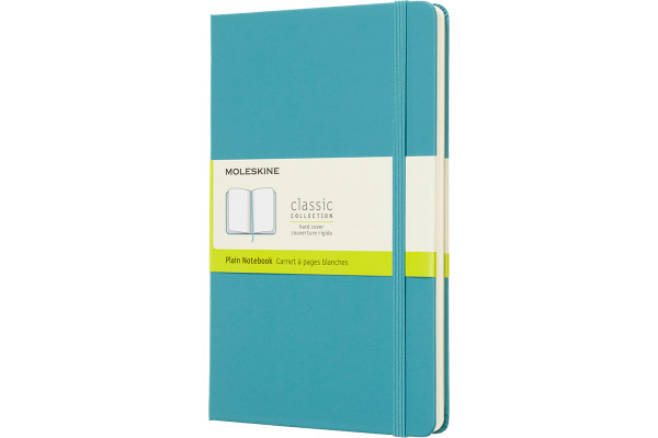 MOLESKINE Notizbuch Classic HC Large 341715383 riff blau, blanco 240 Blatt