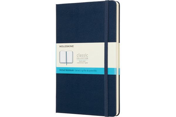 MOLESKINE Notizbuch Classic HC Large 341715437 saphir, dots 240 Blatt