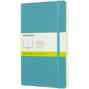 MOLESKINE Notizbuch Classic SC Large 341715529 riff blau, blanco 192 Blatt