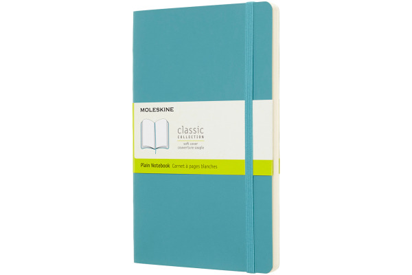 MOLESKINE Notizbuch Classic SC Large 341715529 riff blau, blanco 192 Blatt