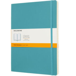 MOLESKINE Notizbuch Classic SC XL 341715543 riff blau, liniert 192 Blatt