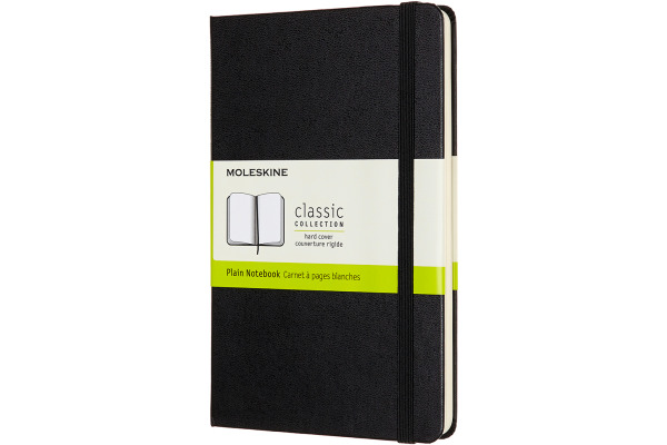 MOLESKINE Notizbuch Classic HC Medium 647626604 schwarz, blanco 208 Blatt