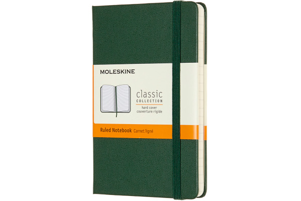 MOLESKINE Notizbuch Classic HC Pocket 647629025 liniert,myrtengrün,192 Seiten