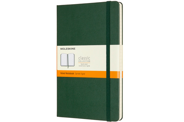 MOLESKINE Notizbuch Classic HC Large 647629063 myrtengrün, liniert 240 Blatt