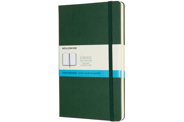 MOLESKINE Notizbuch Classic HC Large 647629094 myrtengrün, dots 240 Blatt