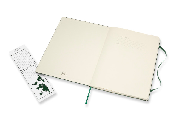 MOLESKINE Notizbuch Classic HC XL 647629124 grün, kariert 5mm 192 Blatt – Bild 3