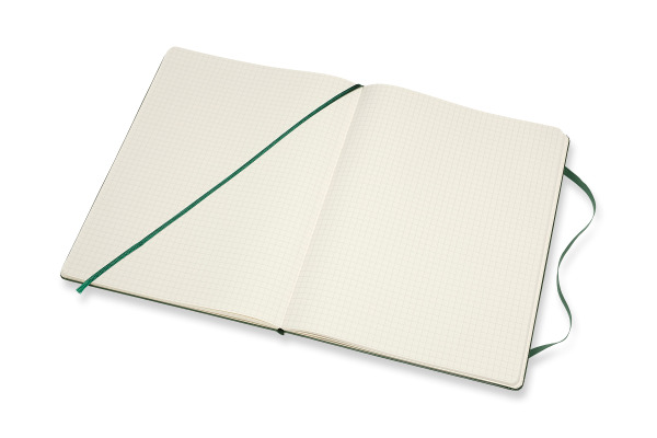 MOLESKINE Notizbuch Classic HC XL 647629124 grün, kariert 5mm 192 Blatt – Bild 4