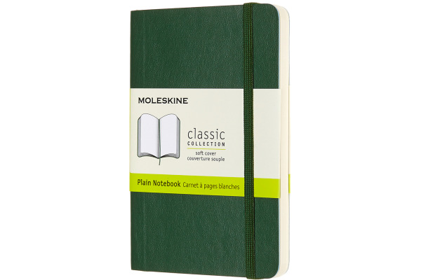 MOLESKINE Notizbuch Classic SC Pocket 647629155 blanko, myrtengrün, 192 S.