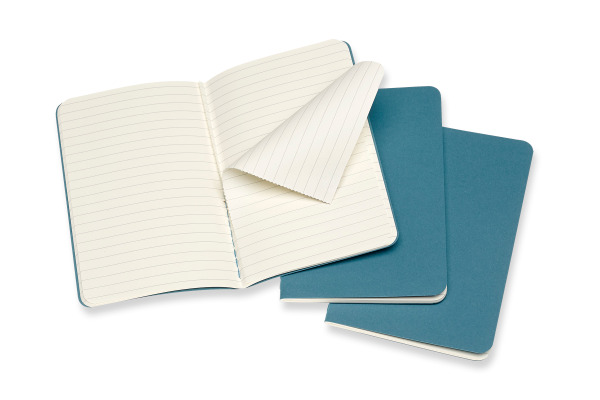 MOLESKINE Notizheft Cahier 3er Set A6 647629582 blau, liniert 64 Blatt – Bild 2