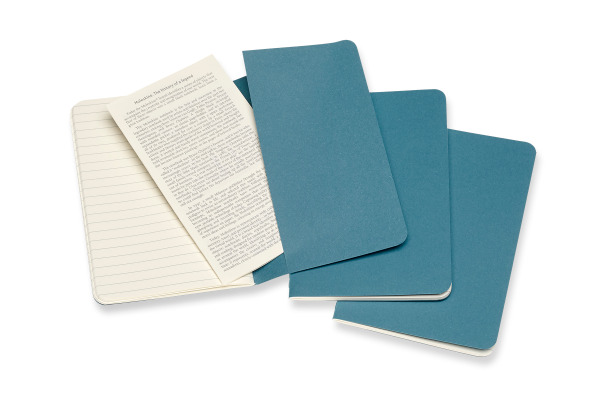 MOLESKINE Notizheft Cahier 3er Set A6 647629582 blau, liniert 64 Blatt – Bild 4