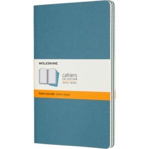 MOLESKINE Notizheft Cahier 3er Set A5 647629599 blau, liniert 80 Blatt