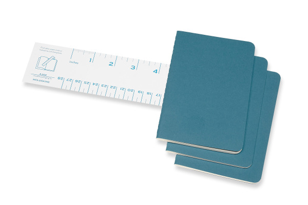 MOLESKINE Notizheft Cahier 3er Set A6 647629612 blau, blanco 64 Blatt – Bild 3