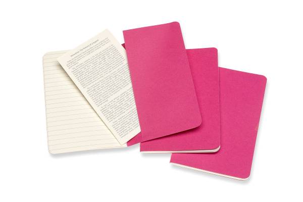 MOLESKINE Notizheft Cahier 3er Set A6 647629643 pink, liniert 64 Blatt – Bild 4