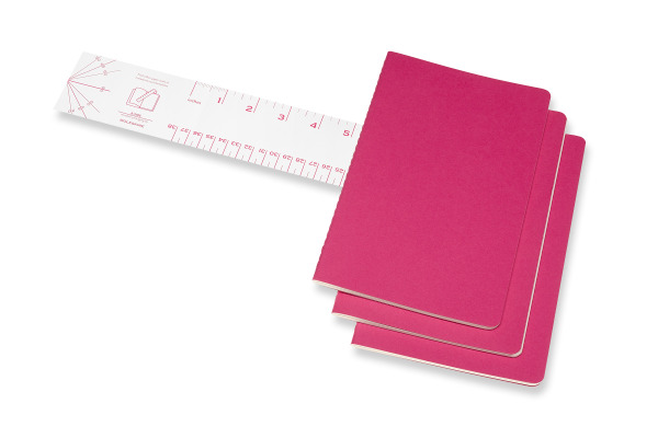MOLESKINE Notizheft Cahier 3er Set A5 647629650 pink, liniert 80 Blatt – Bild 3