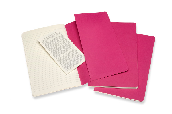 MOLESKINE Notizheft Cahier 3er Set A5 647629650 pink, liniert 80 Blatt – Bild 4