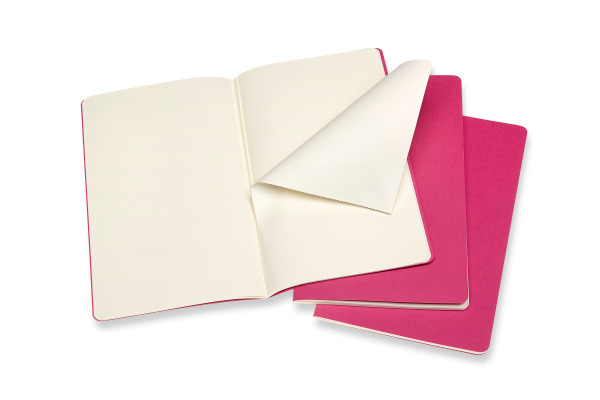 MOLESKINE Notizheft Cahier 3er Set A5 647629681 pink, blanco 80 Blatt – Bild 2