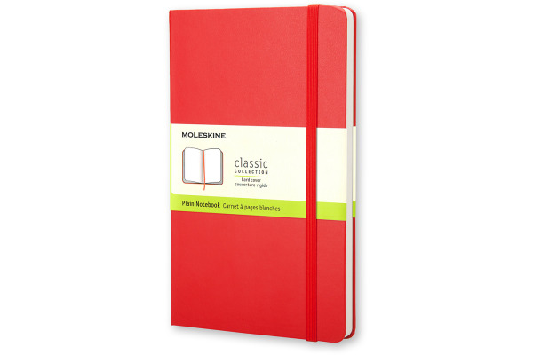 MOLESKINE Notizbuch Classic HC Pocket 862930024 rot, blanco 240 Blatt