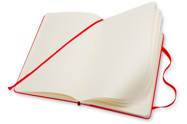 MOLESKINE Notizbuch Classic HC Large 862930048 rot, liniert 240 Blatt – Bild 2