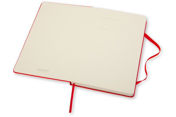 MOLESKINE Notizbuch Classic HC Large 862930062 rot, blanco 240 Blatt – Bild 3