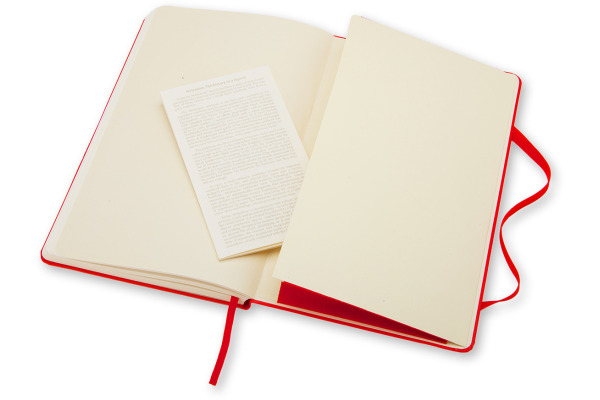 MOLESKINE Notizbuch Classic HC Large 862930062 rot, blanco 240 Blatt – Bild 4