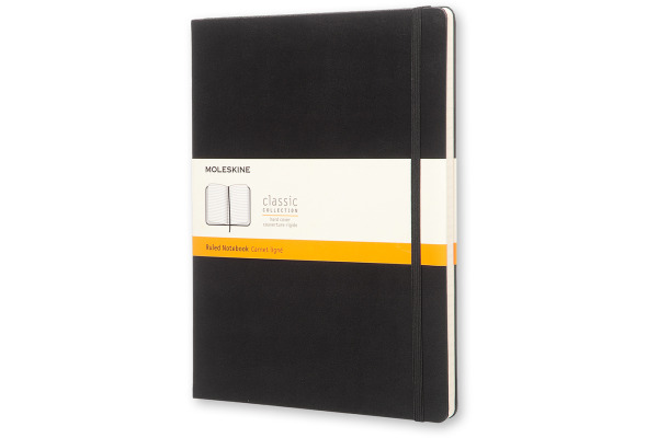 MOLESKINE Notizbuch Classic HC XL 867323067 schwarz, liniert 192 Blatt
