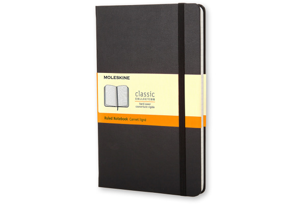 MOLESKINE Notizbuch Classic HC Pocket 883701009 schwarz, liniert 192 Blatt