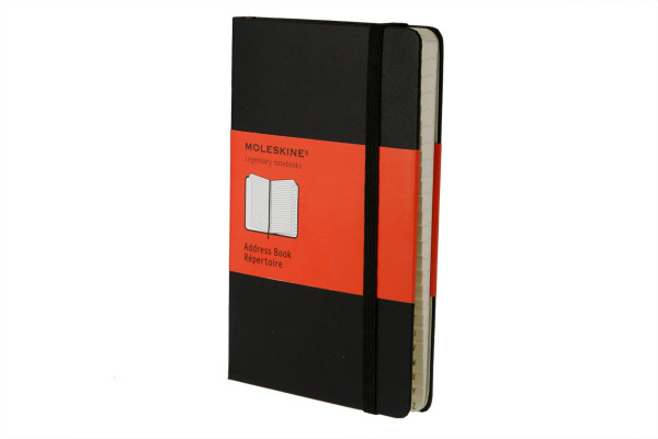 MOLESKINE Adressbuch Pocket 9x14cm 883701016 schwarz, liniert 192 Blatt
