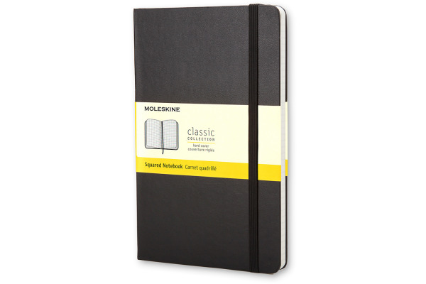MOLESKINE Notizbuch Classic HC Large 883701139 schwarz, kariert 5mm 240 Blatt