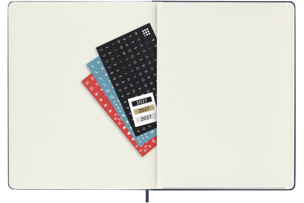 MOLESKINE Agenda Classic X-Large 2027 DHB2012WN 1W/1S saphir HC 19x25cm – Bild 4