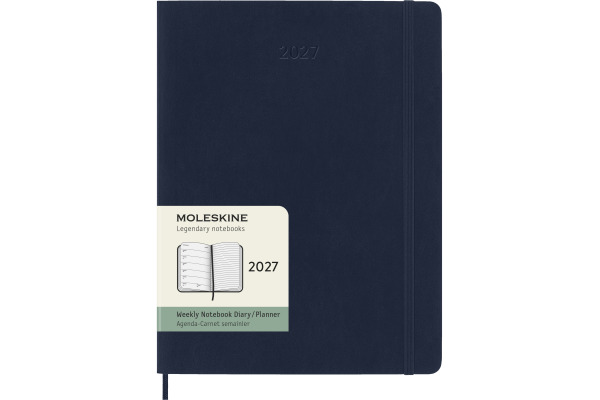 MOLESKINE Agenda Classic X-Large 2027 DSB2012WN 1W/1S saphir SC 19x25cm