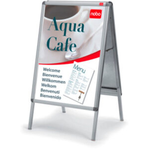 NOBO Plakatständer A2 1902207 482x75x898mm silber