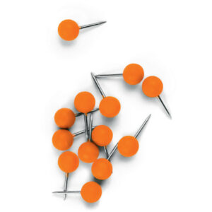 NOBO Pinwand-Nadeln 1905329 orange 100 Stück