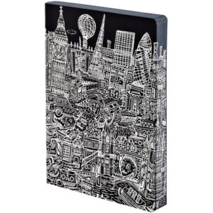 NUUNA Notizbuch GRAPHIC L A5 350052040 LONDON, dots 256 Blatt