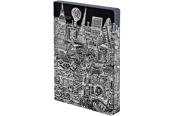 NUUNA Notizbuch GRAPHIC L A5 350052040 LONDON, dots 256 Blatt