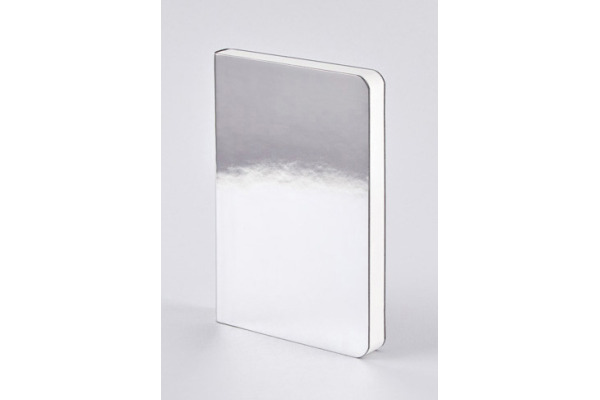 NUUNA Notizbuch SHINY STARLET A5 350053962 SILVER, dots 176 Blatt