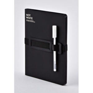 NUUNA Notizbuch NOT WHITE L LIGHT A5 350054532 schwarz, blanco 176 Blatt