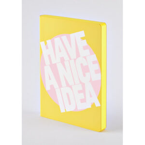 NUUNA Notizbuch GRAPHIC L A5 350054617 HAVE NICE IDEA,dots 256 Blatt