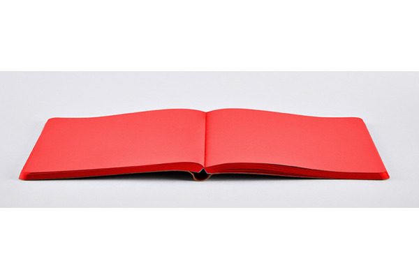 NUUNA Notizbuch NOT WHITE L LIGHT A5 350055218 rot, blanco 176 Blatt – Bild 3