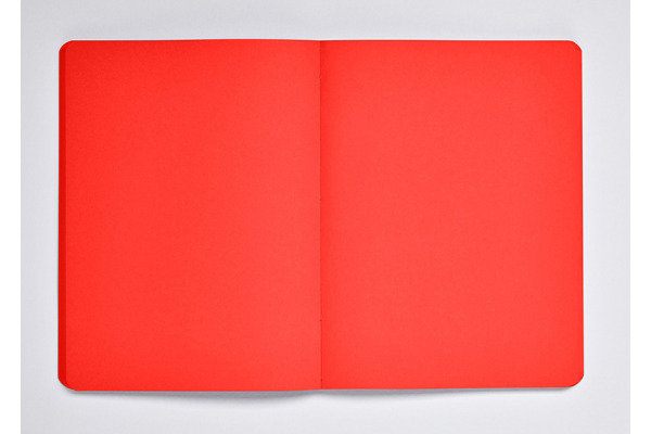 NUUNA Notizbuch NOT WHITE L LIGHT A5 350055218 rot, blanco 176 Blatt – Bild 4