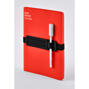 NUUNA Notizbuch NOT WHITE L LIGHT A5 350055218 rot, blanco 176 Blatt