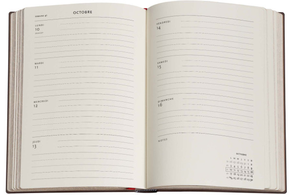 PAPERBLAN Agenda Nature Morte Midi 26/27 DF2029-6 1W/2S 13M FR HOR HC 13x18cm – Bild 2