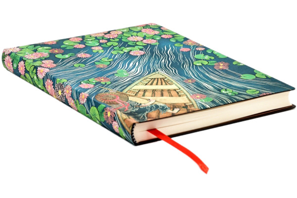 PAPERBLAN Notizbuch blanco Midi FB1551-3 Fluss der Lotusblüten 88 Blatt – Bild 4