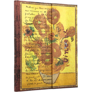 PAPERBLAN Notizbuch liniert Ultra PB1518-6 Van Gogh Sonnenblume 72 Blatt