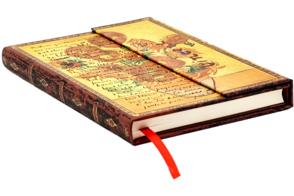 PAPERBLAN Notizbuch liniert Midi PB1520-9 Van Gogh Sonnenblume 72 Blatt – Bild 4