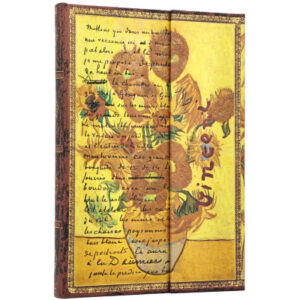 PAPERBLAN Notizbuch liniert Midi PB1520-9 Van Gogh Sonnenblume 72 Blatt